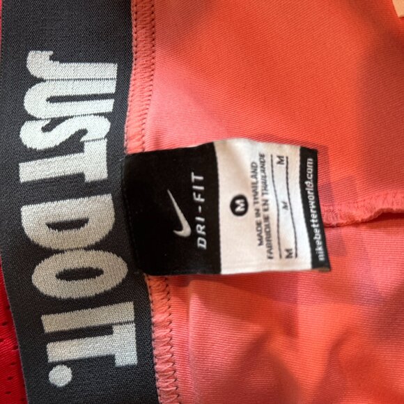 Nike Dri-FIT Red Mesh Running Shorts with Inner Liner - Size M - Picture 3 of 6